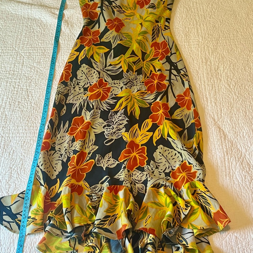 Vintage Y2K Floral Print Sleeveless Dress